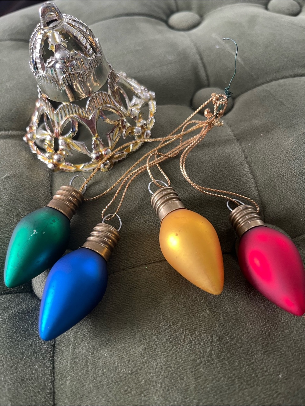 Vintage-Style Multicolor Bulb Ornament Set - Home Accents